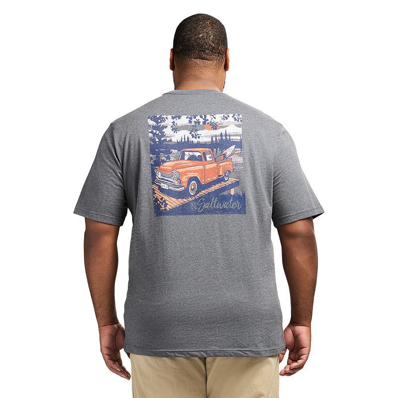 Big & Tall IZOD Saltwater Short Sleeve Graphic Tee, Men's, Size: 3XB, Blue Up