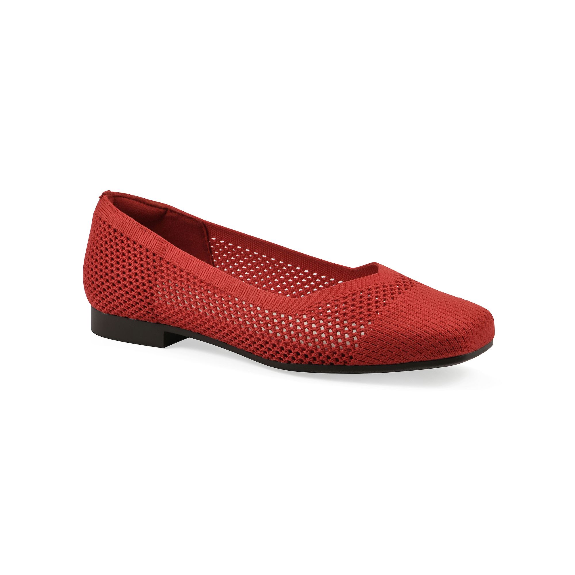 Cliffs by White Mountain Beslee Womens Ballet Flats, Size: 6 Wide, Red Fab
