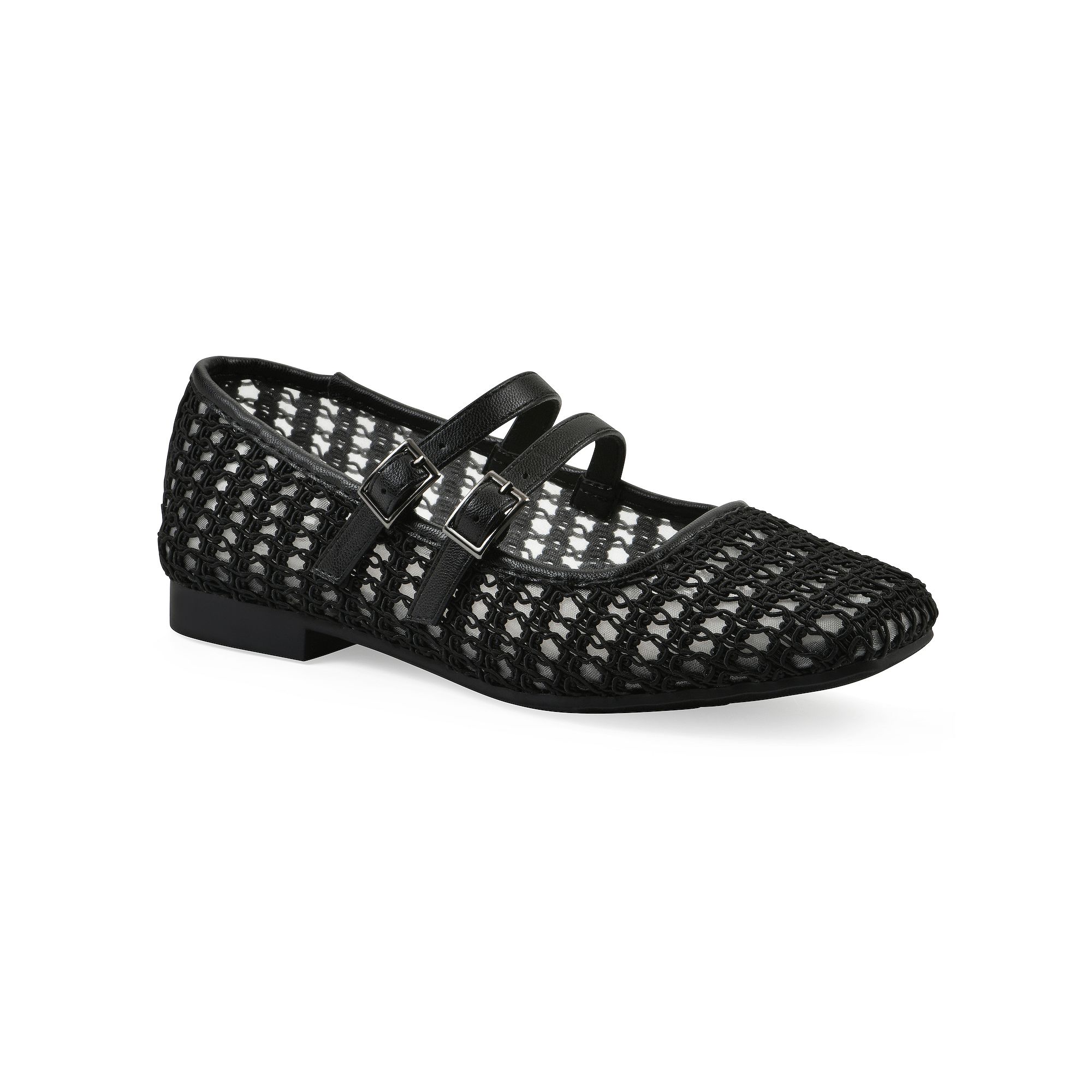Cliffs by White Mountain Besnik Womens Mary Jane Flats, Size: 6 Wide, Blac