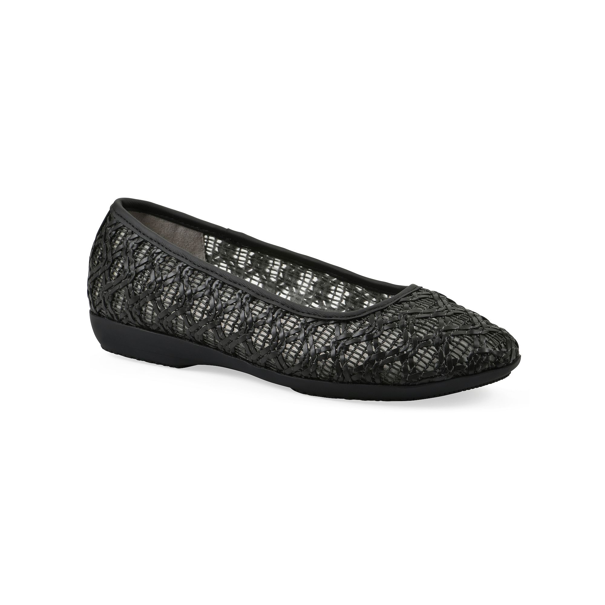 Cliffs by White Mountain Cariann Womens Ballet Flats, Size: 6 Wide, Black 