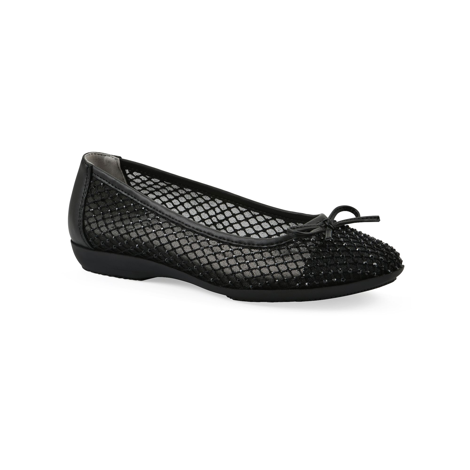 Cliffs by White Mountain Carlicia Womens Ballet Flats, Size: 6, Black Fabr