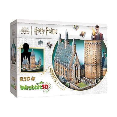Wrebbit Harry Potter Collection - Hogwarts Castle - 2 3D Puzzles: Great Hall and Astronomy Tower: 1725 Pcs