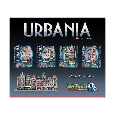 Wrebbit Urbania Collection - 4 3D Puzzles: Hotel, Cinema, Cafe, and Fire Station: 1165 Pcs