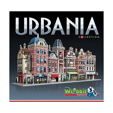 Wrebbit Urbania Collection - 4 3D Puzzles: Hotel, Cinema, Cafe, and Fire Station: 1165 Pcs
