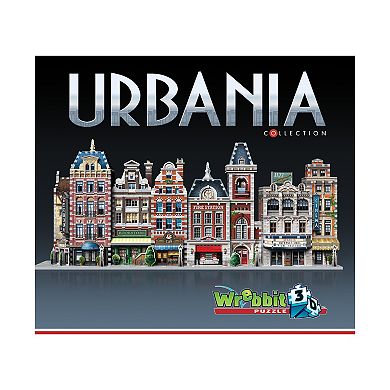 Wrebbit Urbania Collection - 4 3D Puzzles: Hotel, Cinema, Cafe, and Fire Station: 1165 Pcs