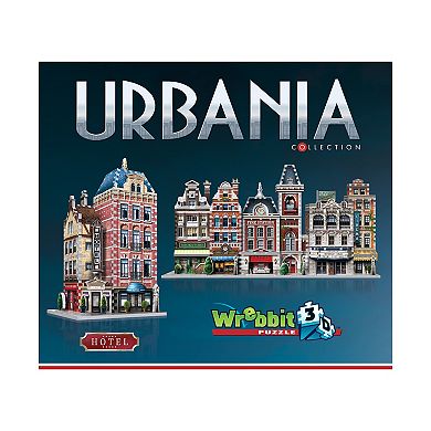 Wrebbit Urbania Collection - 4 3D Puzzles: Hotel, Cinema, Cafe, and Fire Station: 1165 Pcs