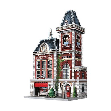Wrebbit Urbania Collection - 4 3D Puzzles: Hotel, Cinema, Cafe, and Fire Station: 1165 Pcs
