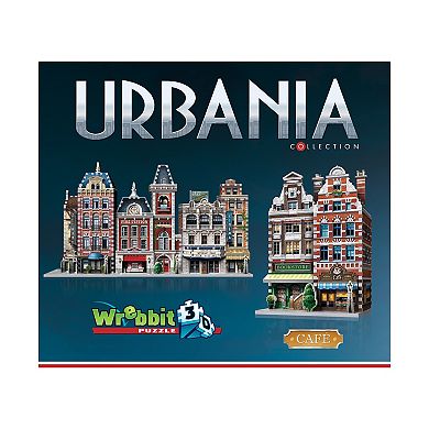 Wrebbit Urbania Collection - 4 3D Puzzles: Hotel, Cinema, Cafe, and Fire Station: 1165 Pcs