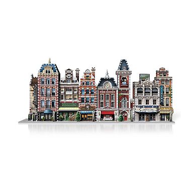 Wrebbit Urbania Collection - 4 3D Puzzles: Hotel, Cinema, Cafe, and Fire Station: 1165 Pcs