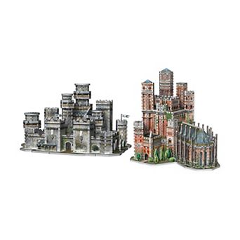 Wrebbit Game of Thrones - 2 3D Puzzles: The Red Keep and Winterfell: 1755 pc