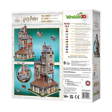 Wrebbit Harry Potter Collection - The Burrow - Weasley Family Home 3D Puzzle: 415 Pcs