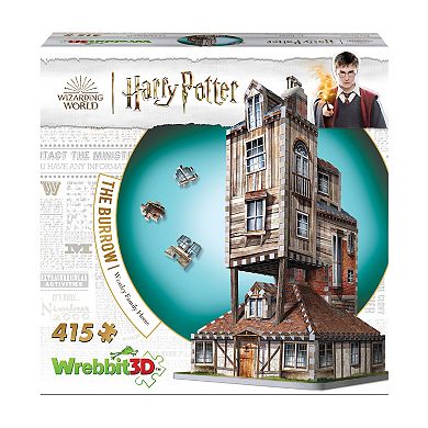 Wrebbit Harry Potter Collection - The Burrow - Weasley Family Home 3D Puzzle: 415 Pcs