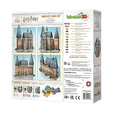 Wrebbit Harry Potter Collection - Hogwarts - Clock Tower 3D Puzzle: 420 Pcs