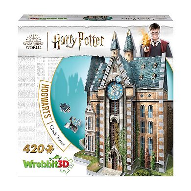 Wrebbit Harry Potter Collection - Hogwarts - Clock Tower 3D Puzzle: 420 Pcs