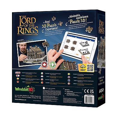 Wrebbit The Lord of the Rings - Golden Hall - Edoras 3D Puzzle: 445 Pcs