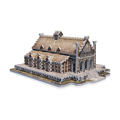 Wrebbit The Lord of the Rings - Golden Hall - Edoras 3D Puzzle: 445 Pcs