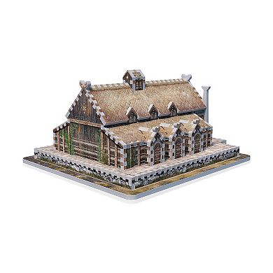 Wrebbit The Lord of the Rings - Golden Hall - Edoras 3D Puzzle: 445 Pcs
