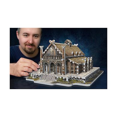 Wrebbit The Lord of the Rings - Golden Hall - Edoras 3D Puzzle: 445 Pcs