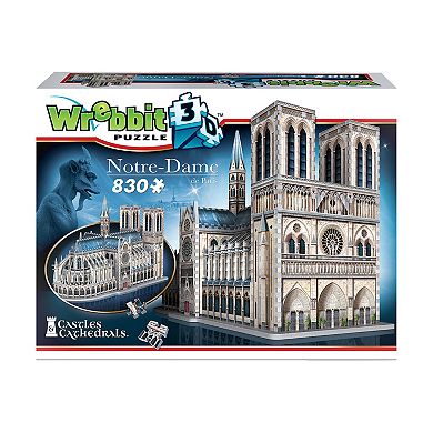 Wrebbit Castles & Cathedrals - Notre-Dame de Paris 3D Puzzle: 830 Pcs