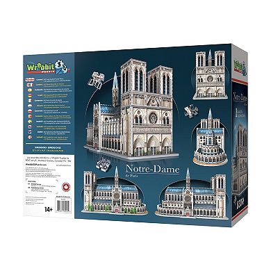 Wrebbit Castles & Cathedrals - Notre-Dame de Paris 3D Puzzle: 830 Pcs