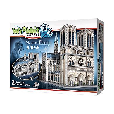 Wrebbit Castles & Cathedrals - Notre-Dame de Paris 3D Puzzle: 830 Pcs