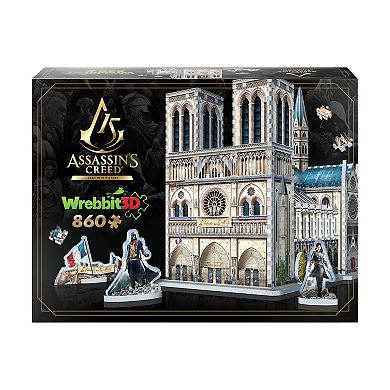 Wrebbit Assassin's Creed Unity - Notre-Dame 3D Puzzle: 860 Pcs