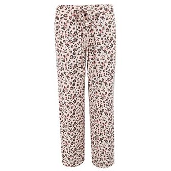 PJ Couture Women's Ribbed Patterned Open Bottom Lounge Pants