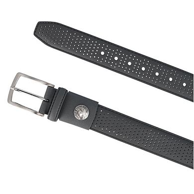 Pebble Beach Men's 35mm Perforated Leather Stretch Golf Belt