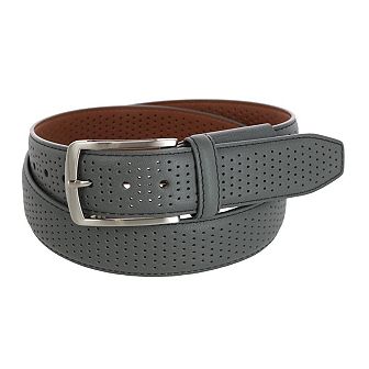 Pebble Beach Men's 35mm Perforated Leather Stretch Golf Belt