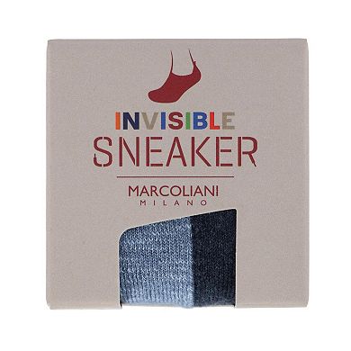 Marcoliani Men's Cushioned BiColor Invisible Sneaker Sock (1 Pair)