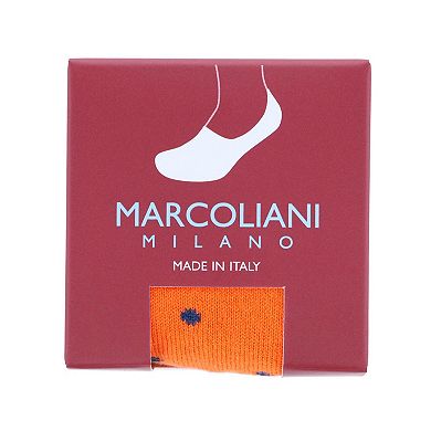 Marcoliani Men's Polka Dot Invisible Touch Liner Sock