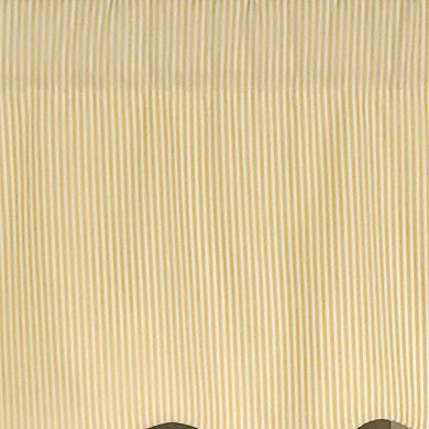 Pin Stripe Regal 3" Rod Pocket Lining Luxurious And Elegant Window Treatment Valance