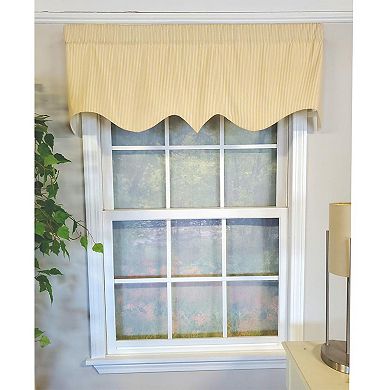 Pin Stripe Regal 3" Rod Pocket Lining Luxurious And Elegant Window Treatment Valance
