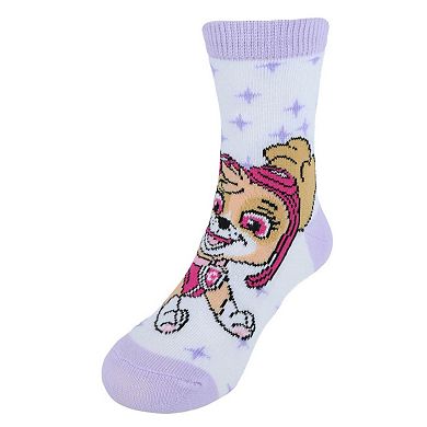 Textiel Trade Girl's Nickelodeon Paw Patrol Skye Power Crew Novelty Socks (3 Pack)