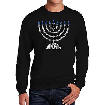 Menorah - Men's Word Art Crewneck Sweatshirt