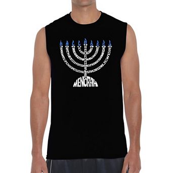 Menorah - Men's Word Art Sleeveless T-shirt
