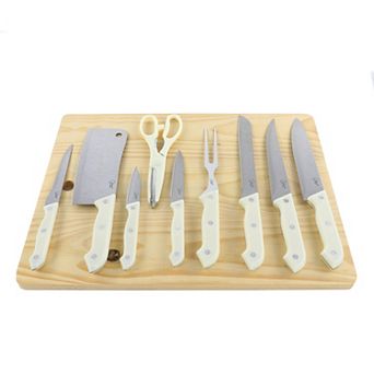 10 pc Cutlery Set With Cutting Board