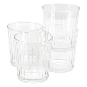 4 pc 13.5 Ounce Double Old-Fashioned Glass Set