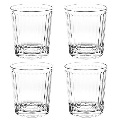 4 Piece 13.5 Ounce Double Old-Fashioned Glass Set