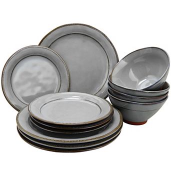 12 pc Dinnerware Set in Grey