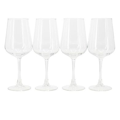 4 Piece 15.4 Ounce Classic Wine Glass Set