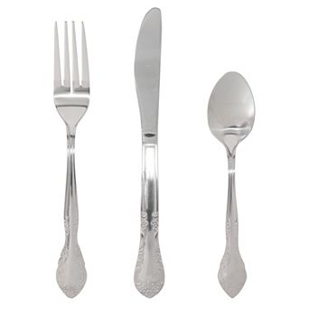 3 pc Stainless Steel Flatware Set