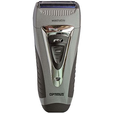 Optimus Curve Rechargeable Triple Wet/Dry Men's Shaver in Black and Silver