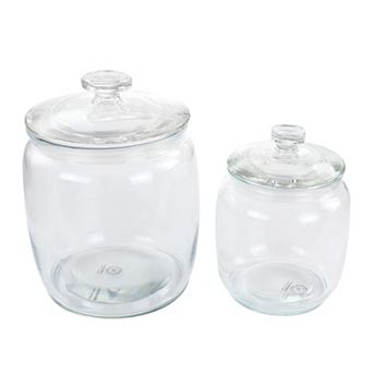 Canister 4 pc 2.1 and 1-qt Glass Canister Set