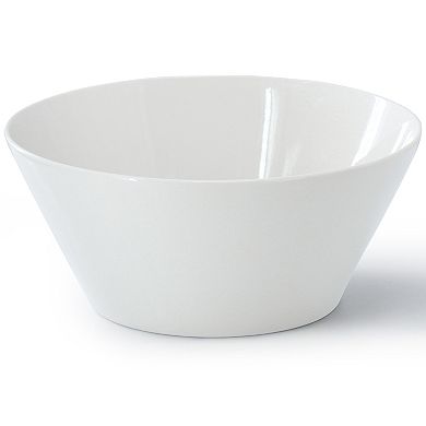 9.4 Inch Round Fine Ceramic Meal Bowl in White