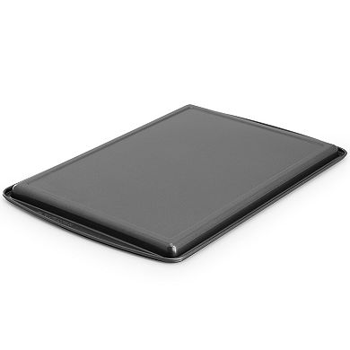 Nonstick Steel Jelly Roll 3 Piece Baking Sheet Set in Gray