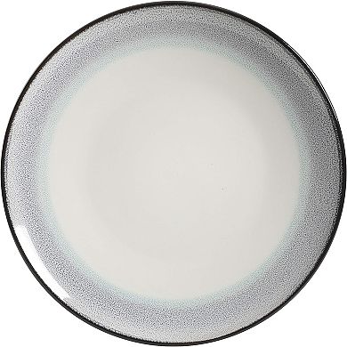 16 Piece Reactive Glaze Stoneware Dinnerware Set in Teal