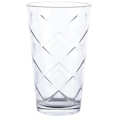 4 Piece 16 Ounce Glass Tumbler Set
