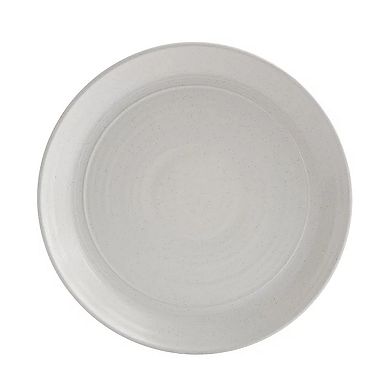 16 Piece Round Stoneware Dinnerware Set in White