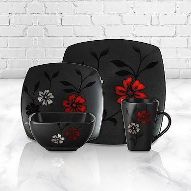 16-Piece Evening Blossom Dinnerware Set